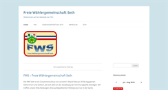 Desktop Screenshot of fws-seth.de